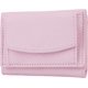 thumbnail image 1 of Carteras de cuero sintético rosa para mujer, billetera triple, mini billetera rectangular con bolsillo y botón a presión, billetera compacta con ranura para efectivo y tarjeteros., 1 of 9