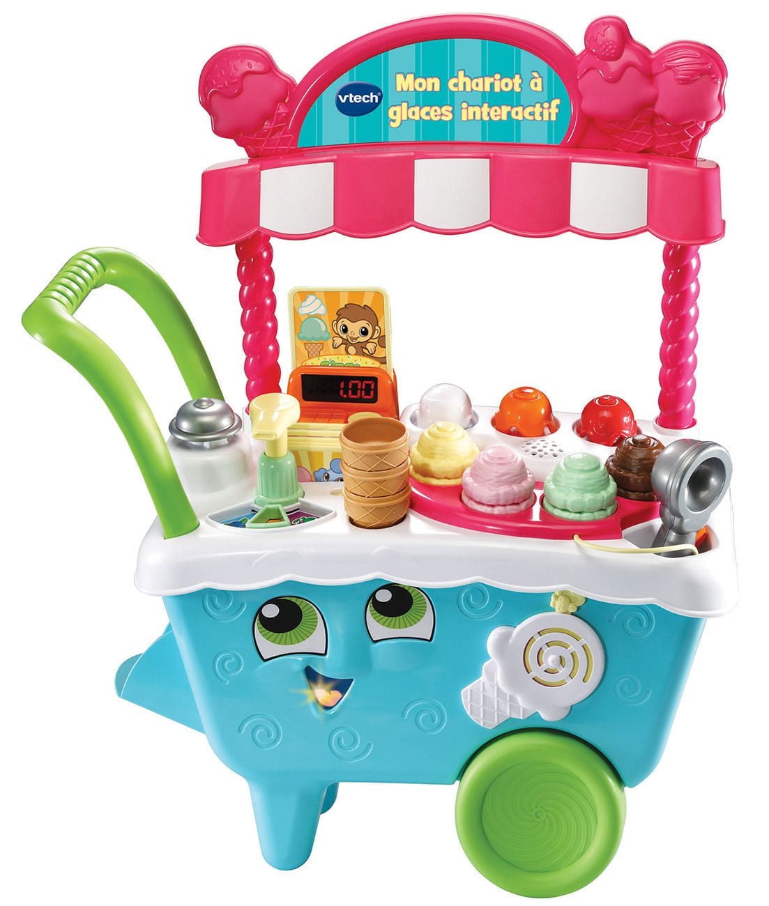 LeapFrog Scoop & Learn Ice Cream Cart™ with Accessories, Toddler Toys - French Version, 2 years and up