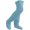blått, variant on Snuggs Cozy Socks Thigh High Knee High Cuddly Paws High Socks Grey