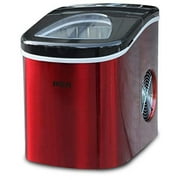 RCA RIC117-SSRED Stainless Steel Ice Maker Medium Red S/S