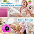 thumbnail image 4 of Despertador con luz despertador con altavoz Bluetooth, luz nocturna para niños, reloj despertador Digital para niños, adolescentes, dormitorio, 4 of 5