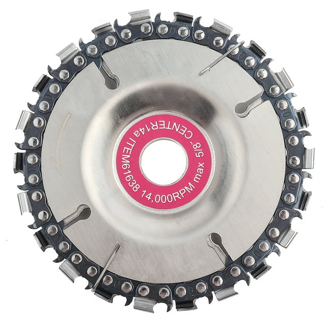 Disco de cadena para amoladora de 4 pulgadas, rueda de tallado de madera de 22 dientes para amoladora angular de 100/115 mm