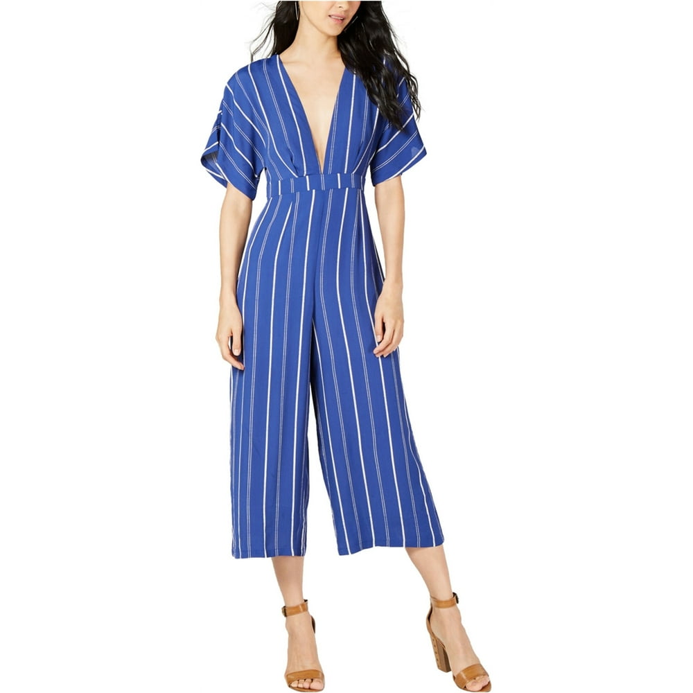Sage The Label Sage The Label Womens Striped Jumpsuit, Blue, Medium
