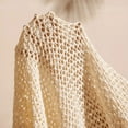 thumbnail image 5 of ZOELNIC Women's Floral Crochet Cardigan Hollow Out Open Front Long Sleeve Cardigan Sweater, S, 5 of 6