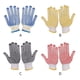 thumbnail image 5 of Matsuzay 12 pares de guantes de trabajo antideslizantes de hilo de algodón con puntos de PVC para pintor, mecánico, construcción de Cadenas y protecciones para puertas de seguridad negro, 5 of 6