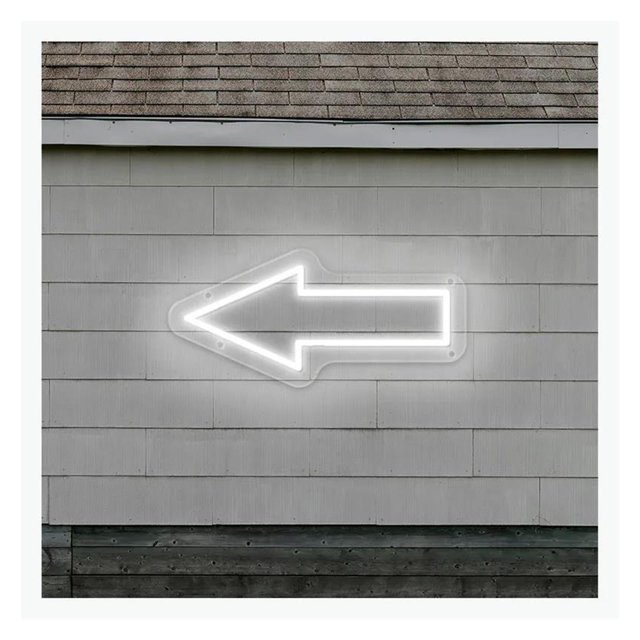 Señal De Neón Flecha, Luz Alimentada Por USB Para Decoración Pared Negocios, Club Tienda, 14cm×30cm