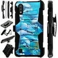 thumbnail image 1 of WORLD ACC LuxGuard Holster Case Compatible with Samsung Galaxy A01 Hybrid Phone Cover (Ocean Dolphin), 1 of 2