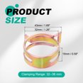 thumbnail image 2 of Uxcell 20pcs Spring Band Type Hose Clamps 32mm Fuel Line Hose Spring Clip Silicone Vacuum Hose Pipe Clamp Low Pressure Tube Clip Fastener, Colorful, 2 of 7
