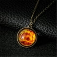 thumbnail image 4 of PVCS Collier Pendentif Système Solaire Collier Planète Galaxie Dôme en Verre Double Face, 4 of 4