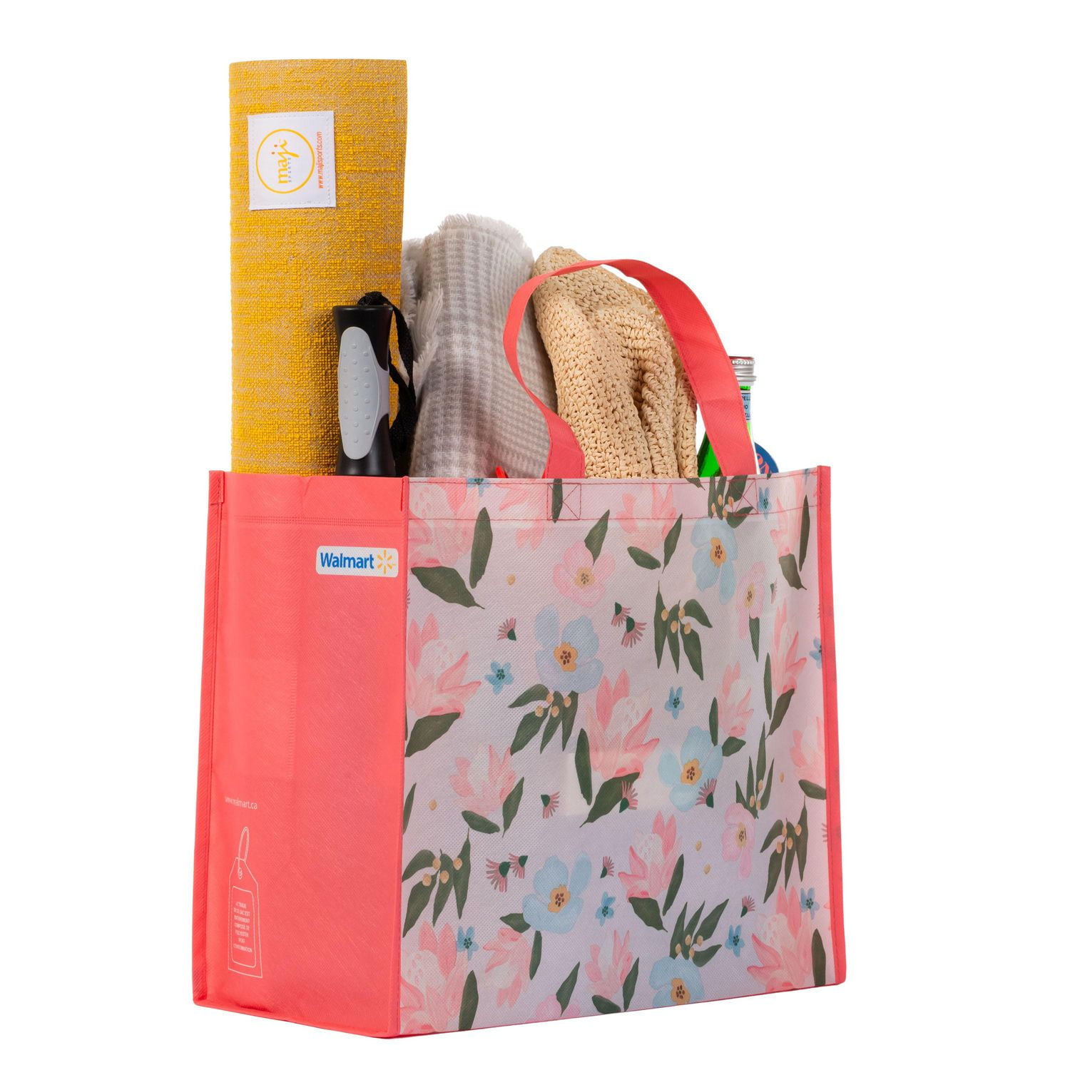 Sac D'épicerie Réutilisable Avec Poignées Larges, Imperméable, Résistant à La Saleté, Sac De Courses Pliable De Grande Capacité, Par Défaut