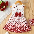 thumbnail image 2 of Ulitacool Dresses For Girls O Neck Little Girl A Line Dresses Bowknot Dress For Baby Girl Dresses For Party Girl Dress Sleeveless Sundress Elegant Clothes White 1-2 Years, 2 of 7