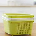 thumbnail image 5 of Cozeii Green Triangular Corner Dish Rack, Under-Sink Corner Drain Basket, Space-Saving Sucker Holder for Sponges & Brushes, Quick-Drain Kitchen/Bathroom Organizer, 5 of 7
