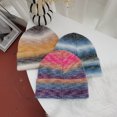 thumbnail image 4 of Winter Hat Beanies Knitted Solid Colors Caps Hip Hop Hat, Blue, 4 of 6