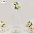 thumbnail image 5 of 23.6in 10Pcs Tall Gold Metal Flower Stand 11.02lbs Capacity  for Wedding Table Centerpieces Decor, 5 of 23
