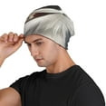 thumbnail image 3 of Xecao Smiling Polar Bear Print Beanie Knitted Hat for Men Women, Winter Fashion Knit Cuffed Caps Unisex, 3 of 7