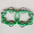 thumbnail image 4 of Tambourine Mini Hand Bell Percussion Musical Instrument Small Tambourine (Color 2), 4 of 4