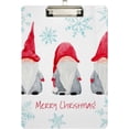 thumbnail image 1 of FMSHPON Christmas Watercolor Gnome Blue Snowflake Clipboard Hardboard Wood Nursing Clip Board and Pull for Standard A4 Letter 13x9 inches, 1 of 5