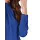 thumbnail image 5 of BLUSA DE CHIFFON CON CUELLO ALTO INSPIRADA EN CHIC OTOÑO INVIERNO PARA MUJERES, CAMISA DE MANGA LARGA DE NEGOCIOS CASUAL EN AZUL REAL, 5 of 6