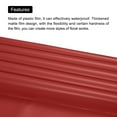 thumbnail image 4 of Unique Bargains Double Sided Color Flower Wrapping Paper Wine+Gold 22.8'x22.8' Waterproof 10 Pack, 4 of 5