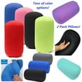 thumbnail image 5 of 2 Pack Bookishbunny Micro Bead Roll Bed Chair Car Cushion Neck Head Soft Support Back Pillow, 5 of 6