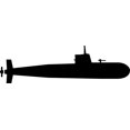 thumbnail image 2 of Submarine Wall Decal by Wallmonkeys Peel and Stick Graphic (18 in W x 5 in H) WM306113, 2 of 4