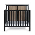 thumbnail image 3 of Suite Bebe Connelly Mini Crib with Mattress Pad, Black & Vintage Walnut, 3 of 6