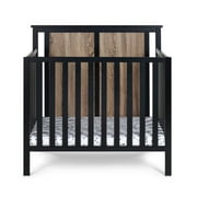 Suite Bebe  Connelly Mini Crib with Mattress Pad, Gray & Rockport Gray