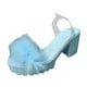 thumbnail image 4 of Sandalias inclinadas de fondo grueso para mujer Zapatos de plataforma con cuña de tacón alto sólido Wmkox8yii  shjk5660, 4 of 4