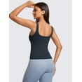 thumbnail image 2 of CRZ YOGA Butterluxe Women’s U Neck Tank Top with Built in Bra Soft Padded Crop Camisole, 2 of 5