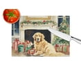thumbnail image 3 of Golden Retriever Cozy Christmas Glass Cutting Board Large 12 in x 15 in, 3 of 5