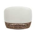thumbnail image 5 of Jennifer Taylor Home Willow 35.5" Upholstered Woven Patio Deep Seating Armchair, Golden Brown Wicker Frame, Wheat Beige, 5 of 8