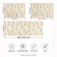 thumbnail image 4 of Haosy Satin Pillowcase for Hair and Skin Standard Cooling Silk Pillow Case with Envelope Closure Giraffe Yellow Heart Star 20"x26", 4 of 9