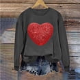 thumbnail image 1 of Meichang Chandails en Molleton Mignons pour Femmes, Chandail en Molleton de la Saint-Valentin, Chandail en Molleton Graphique Drôle d'Amour, Manches Longues, Col Rond, Décontracté, Vacances, 1 of 4