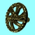 thumbnail image 2 of Renovators Supply Vintage Kitchen Cabinet Knobs Brass Swirled 1.5" Diameter Dresser Drawer Knobs Distinctive Cabinet Hardware Knobs and Pulls, 2 of 5