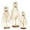 A, variant on Halloween Decorations Indoor - Set of 3 Primitive Halloween Ghosts on Wooden Stand for Table Centerpieces, Shelves, and Mantels