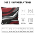 thumbnail image 5 of Nawypu  Red and Black Throw Pillow Covers, Grey Modern Abstract Pillowcases,Gray Geometric Circle Pattern Decor for Sofa Couch Living Room Bedroom Home Outdoor, 5 of 5