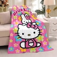 thumbnail image 4 of Hello Kitty Couverture Dessin Animé Kawaii Couverture Douce Confortable Chaude Couverture Cadeau Fille LS, 4 of 7