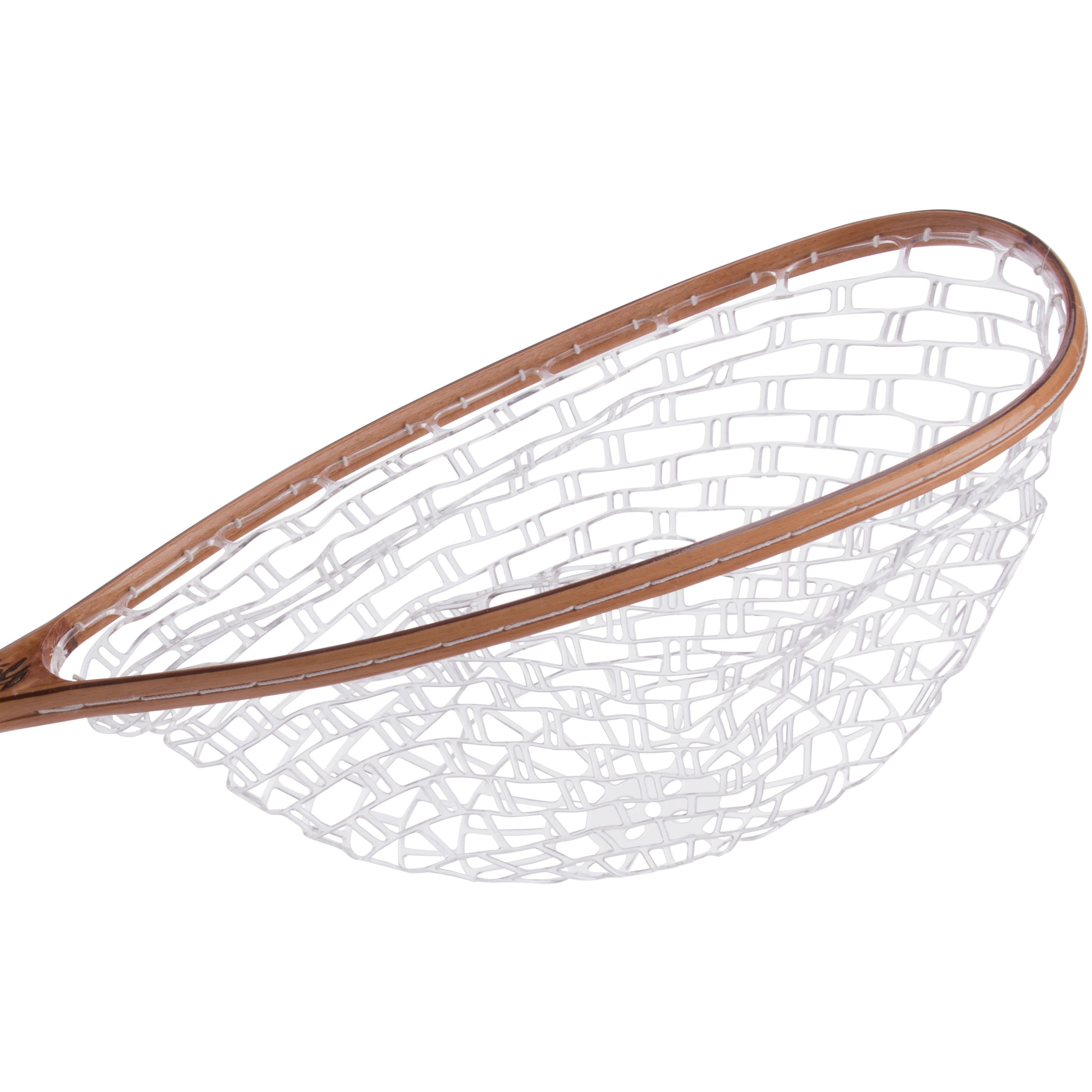 Trademark Innovations 35 Fly Fishing Fish-Safe Net, Burl Wood 