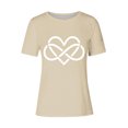 thumbnail image 4 of White Blouse for Women Dressy Cotton Womens T Shirts Loose Fit Multi Pack Women Slim Fit Basic Tees Skinny Crop, 4 of 4