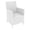 White, variant on Luxury Commercial Living 35.5" Gray Patio Dining Arm Chair with Sunbrella White Cushion