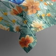 thumbnail image 5 of White Butterfly Flower Field Pattern Square Tablecloth,Waterproof Square Table Cover,Wipeable Spillproof Washable Table Cover for Home Kitchen Party Decor 60"x60"(152x152cm), 5 of 6