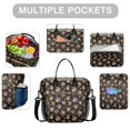 thumbnail image 2 of Pioneer Flower Floral Print Pattern Insulated Leakproof Lunch Box for Women, Large Lunch Bag for Tween Teen Adult, Loncheras Para Mujer for Work Beach Travel Picnic Camping, 2 of 6