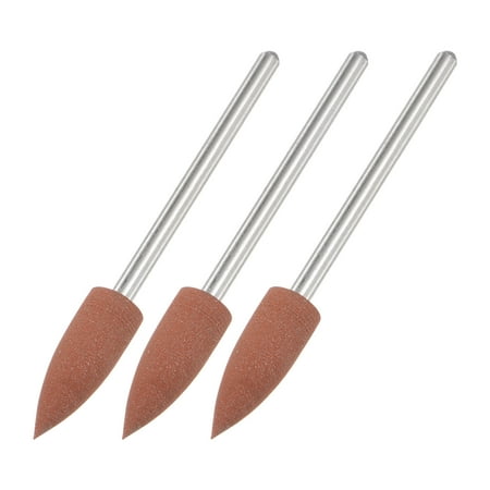 

Uxcell 3pcs 80 Grits Abrasive Mounted Stone 1/4 Shank 1/9 Dia Point Stone Grinding and Polishing Heads