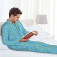 thumbnail image 5 of KLL Duck Swimming Sleepwear Mens Flannel Pajamas,Long Cotton Pj Set, 5 of 7