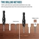 thumbnail image 4 of Countersink Drill Bit Set 5Pcs Quick Change 1/4 Hex Shank Adjustable Countersink Set 5pcs Free Replaceable Drill Bits, 4 of 5
