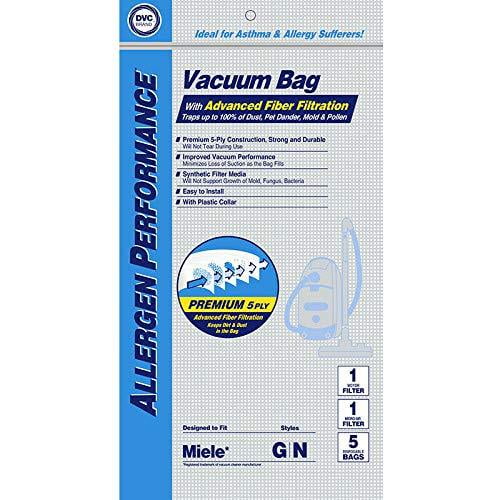 DVC ProTeam 10qt 100331 Micro Allergen Vacuum Cleaner Bags Made in USA [ 10 Bags ]
