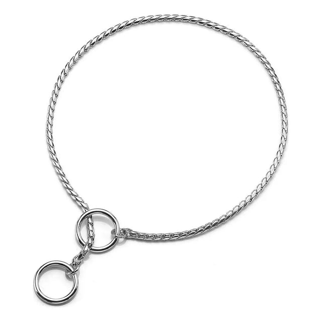 Ocollar De Perro Con Cadena De Serpiente De Acero Inoxidable