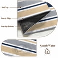 thumbnail image 6 of Entryway Rug 2'x3', Khaki Grey Striped Small Rug for Kitchen Bathroom Door Mat Indoor Entrance, Navy Blue Farmhouse Stripes Abstract Art Non-Slip Area Rugs Floor Mats Carpet Front Door Rugs, 6 of 8