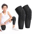 thumbnail image 2 of Rodilleras para niños Protector de codo de pierna EVA antideslizante para patinaje sobre ruedas de baloncesto al aire libre Negro M 36 cm / 14,2 pulgadas, 2 of 8
