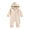 ZA-Beige, variant on Baby Boy Romper My First Valentine's Baby Boy Girl Clothes Letter Print Hooded Romper Striped Jumpsuit Cute Clothes